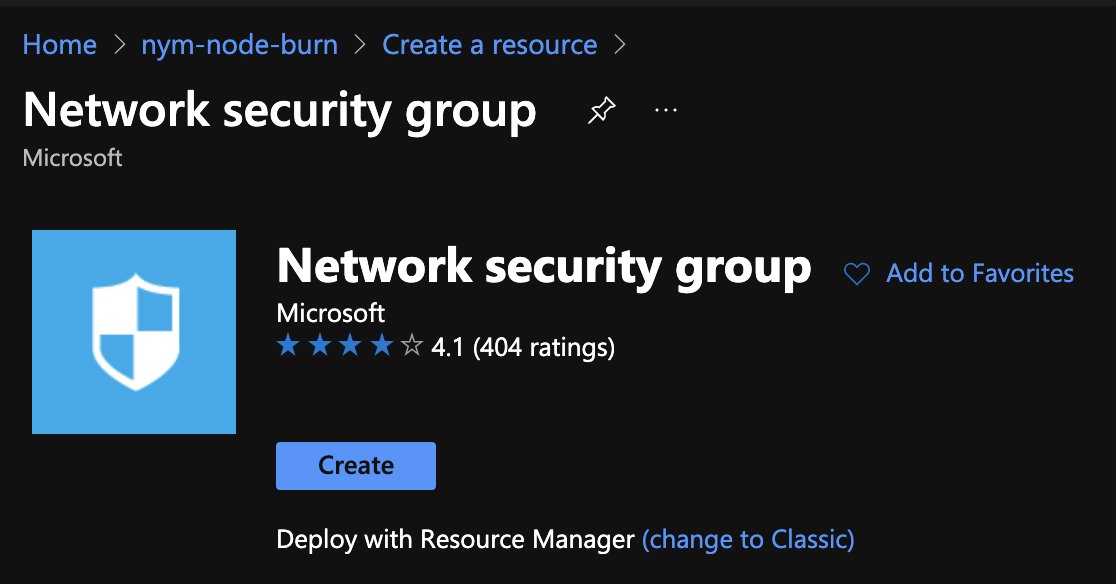 Network security group