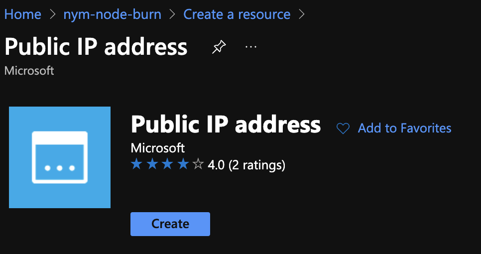 Create Public Ip