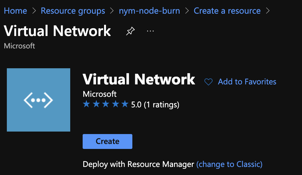 Virtual Network Creation