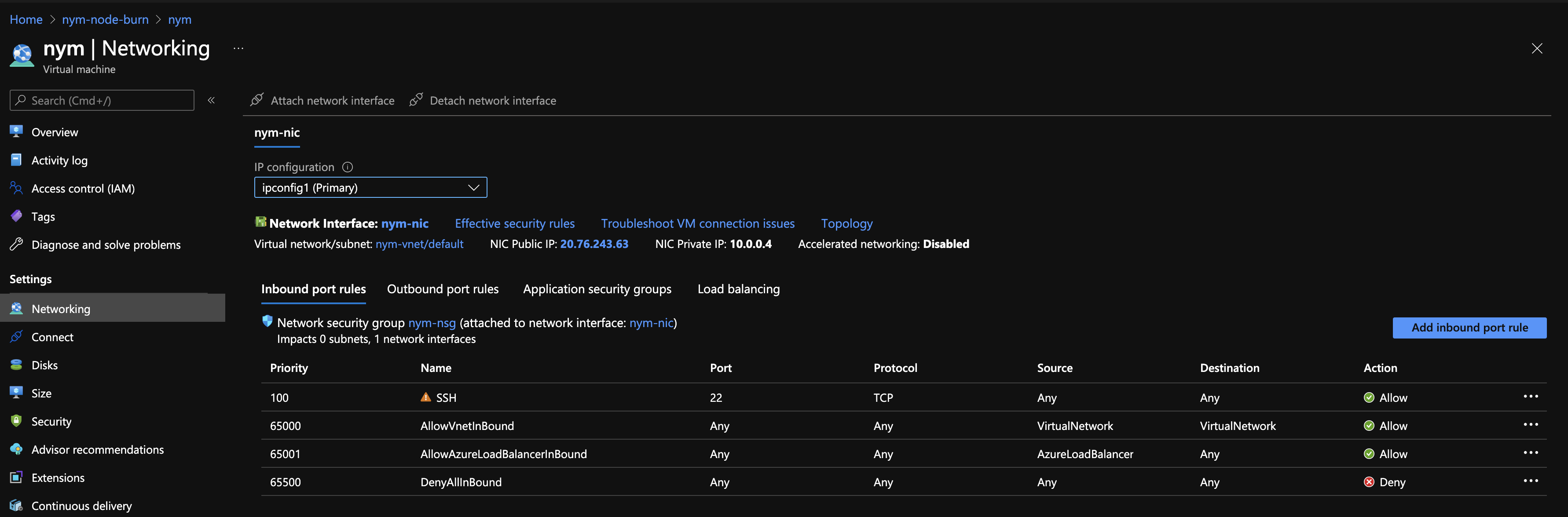 ssh connection