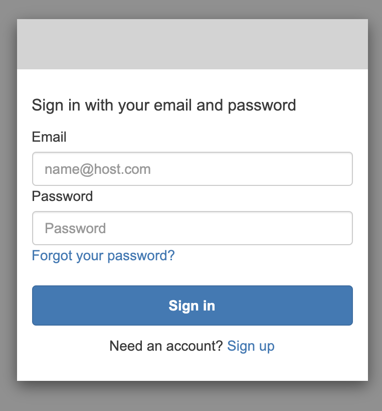 Cognito Hosted UI Sign In