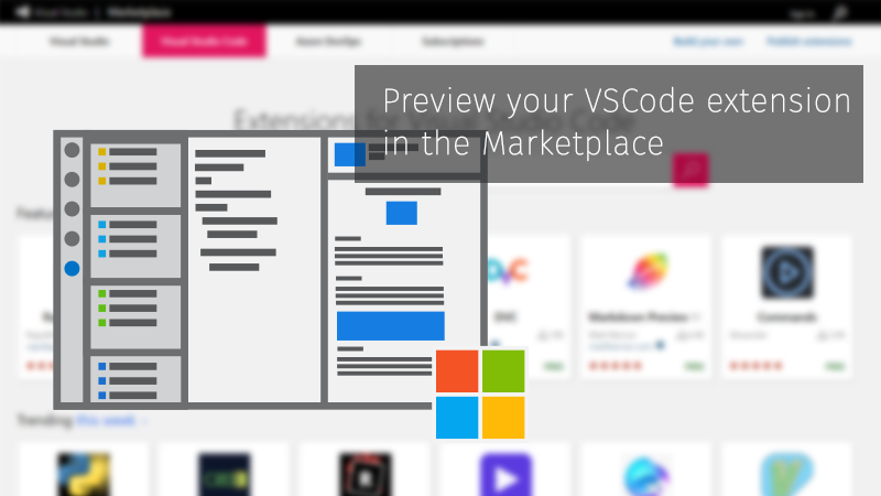 Preview your VSCode extension in the marketplace